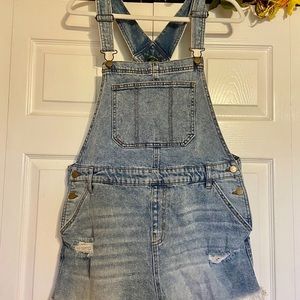 Denim overalls